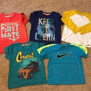 Lot of 5 boys T-shirt’s size 3T